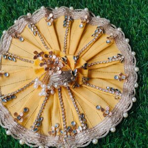 Gopal Ji Set of 3 : Poshak and Pagdi, Yellow